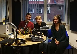 Das Team der Juni-Ausgabe von "Radio for Future": Steffen, Mali und Franzi 