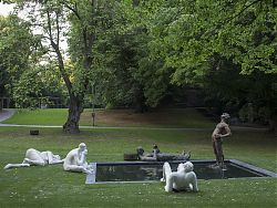 Nicole Eisenman, "Sketch for a Fountain"
