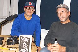 Autor Jonny Bauer (rechts) und sein Sidekick Jenz Bumper 