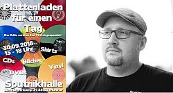 Mit dem LeseWurm im Gespräch: Tim Hackemack, Initiator des „Plattenladens für einen Tag“. (Fotos: © Tim Hackemack)