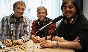 Carsten Schaller (Umweltphysiker und Mitglied Scientist for Future Münster), Nico Wendker und Ernst Wißmann (Foto: Klaus Blödow)