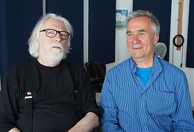 Volker Maria Hügel mit Dietrich Eckeberg (Foto: Klaus Blödow)