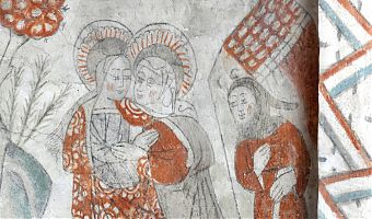 Mariä Heimsuchung, Deckenfresko in der Kirche von Tuse (Photo: Stephan Trescher)